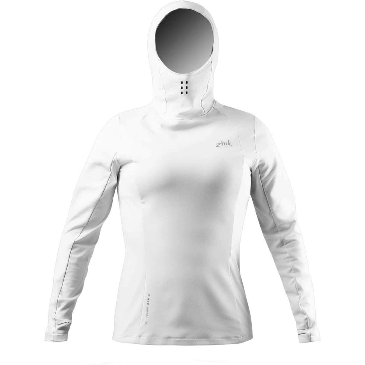 Zhik Frauen ZhikMotion Langarm UPF50+ Hooded Top ATP-0100-W-PLT - Platinum
